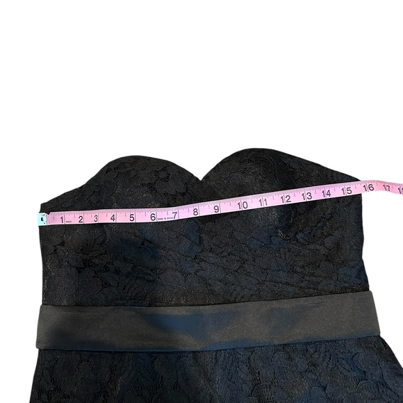 HEBEOS strapless black dress nwt - Picture 3 of 5